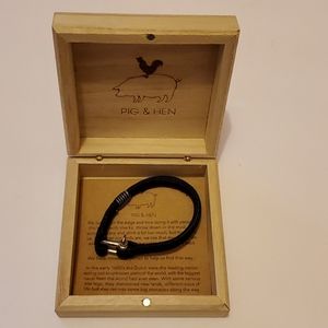 PIG & HEN CORD BRACELET HANDMADE M/W/KIDS